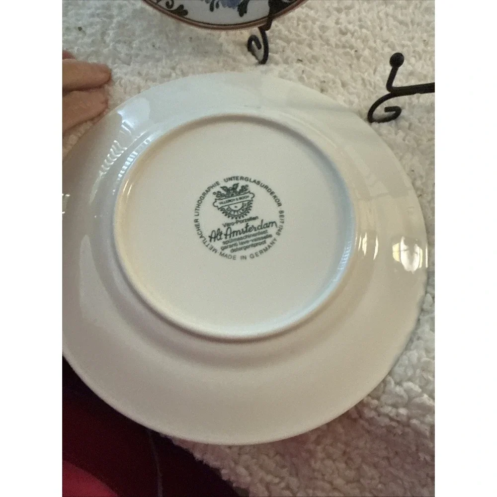 3Villeroy and Boch Alt Amsterdam Porcelain Luncheon Plates 8